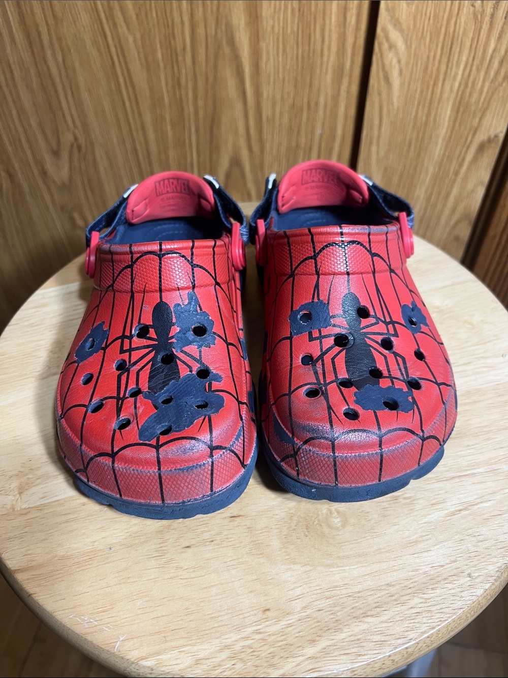 Marvel Red and Black Spider-Man Kids Clog Sandals